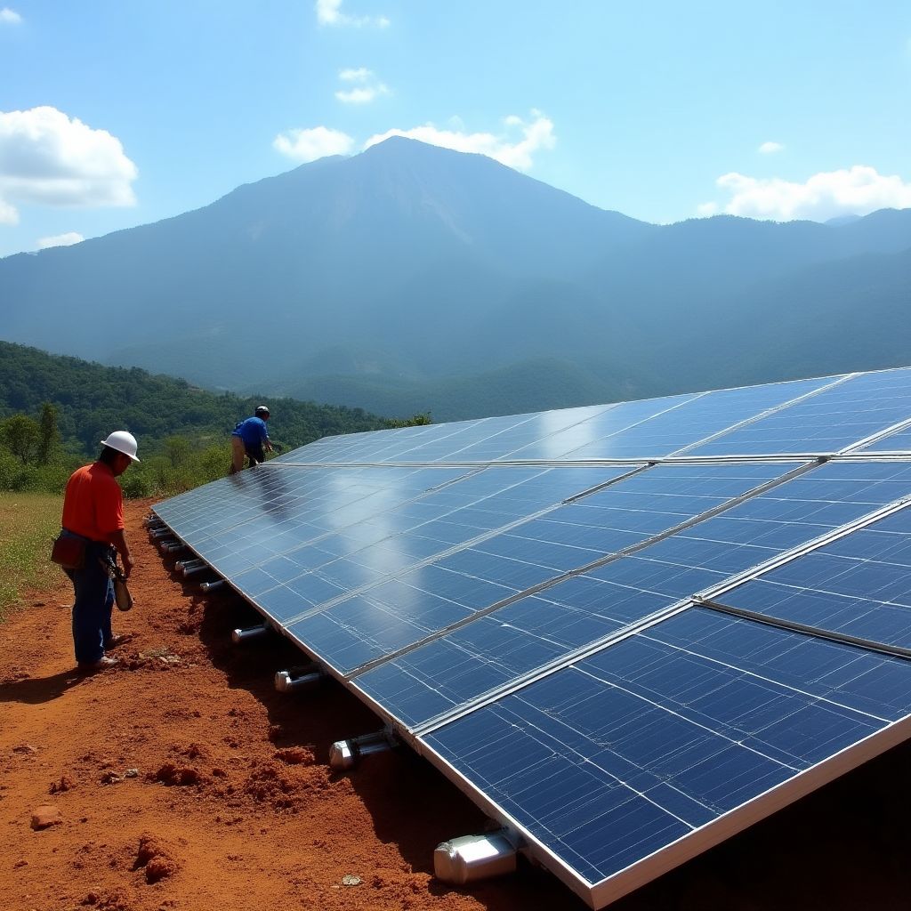 Proyecto de energía renovable en Colombia